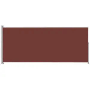 vidaXL Auvent latéral rétractable de patio 180x500 cm Marron pas cher