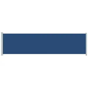 vidaXL Auvent latéral rétractable de patio 600x160 cm bleu pas cher