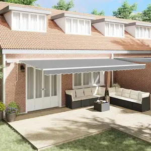 VIDAXL Auvent With Blanc 6 X 3 M Métal pas cher