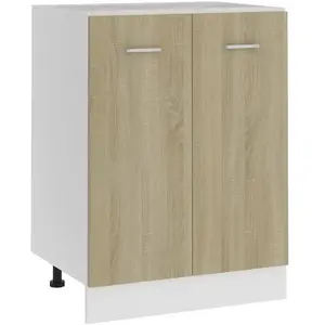 Armoire de plancher Chêne sonoma 60x46x81,5cm Bois d'ingénierie Vidaxl pas cher