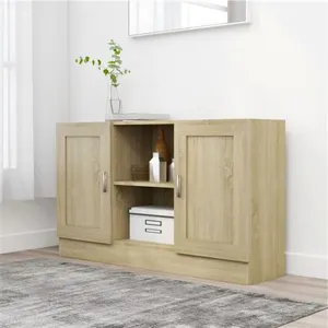 vidaXL Buffet Chêne sonoma 120x30,5x70 cm Aggloméré pas cher
