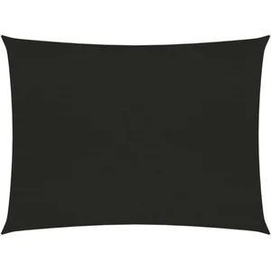 vidaXL Voile d'ombrage 160 g/m² Noir 3,5x4,5 m PEHD pas cher