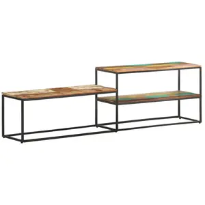 vidaXL Meuble TV 180x30x50 cm Bois de récupération massif pas cher