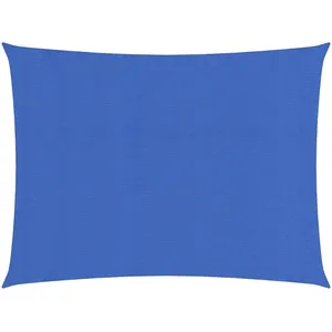 vidaXL Voile d'ombrage 160 g/m² rectangulaire bleu 4x5 m PEHD pas cher