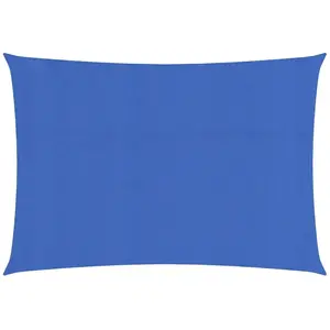 vidaXL Voile d'ombrage 160 g/m² Bleu 2x3,5 m PEHD pas cher