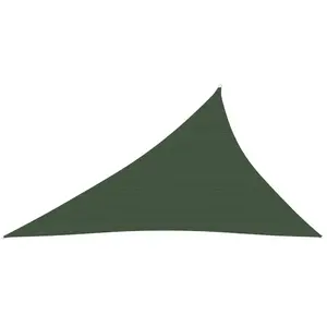 vidaXL Voile d'ombrage 160 g/m² Vert foncé 3x4x5 m PEHD pas cher