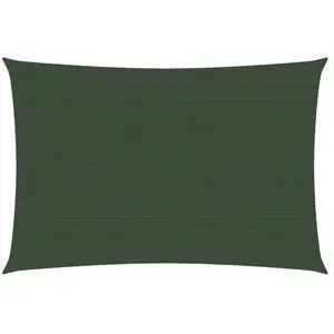 vidaXL Voile d'ombrage 160 g/m² Vert foncé 2,5x4 m PEHD pas cher