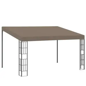 Comparateur de prix : vidaXL Belvédère mural 4x3 m Taupe Tissu