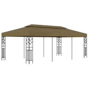 Comparateur de prix : vidaXL Chapiteau 6x3 m Taupe 180 g/m²