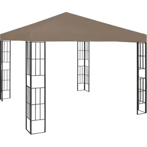 vidaXL Vidaxl Belvédère 3x3 M Taupe pas cher