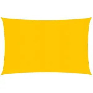 vidaXL Voile d'ombrage 160 g/m² Jaune 2,5x3,5 m PEHD pas cher