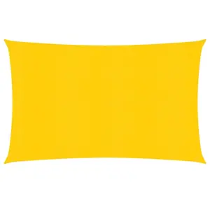 vidaXL Voile d'ombrage 160 g/m² rectangulaire jaune 6x8 m PEHD pas cher