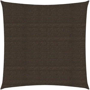 vidaXL Voile d'ombrage 160 g/m² Marron 3x3 m PEHD pas cher
