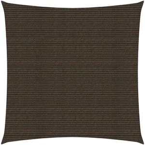 vidaXL Voile d'ombrage 160 g/m² Marron 4x4 m PEHD pas cher