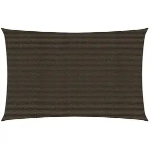 vidaXL Voile d'ombrage 160 g/m² Marron 4x6 m PEHD pas cher