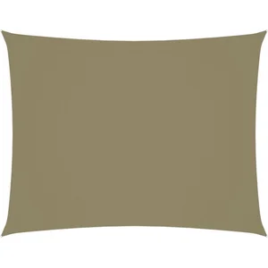 vidaXL Voile de parasol tissu oxford rectangulaire 2x3,5 m beige pas cher