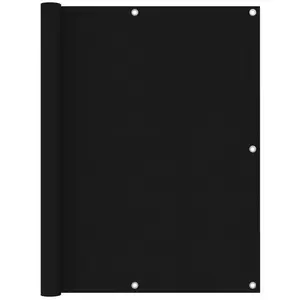 vidaXL Écran de balcon Noir 120x400 cm Tissu Oxford pas cher