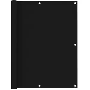 vidaXL Écran de balcon Noir 120x600 cm Tissu Oxford