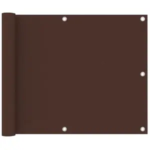 vidaXL Écran de balcon Marron 75x300 cm Tissu Oxford