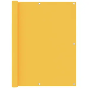 vidaXL Écran de balcon Jaune 120x400 cm Tissu Oxford