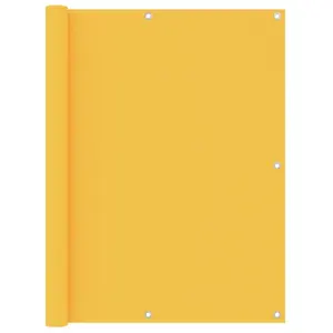 vidaXL Écran de balcon Jaune 120x500 cm Tissu Oxford pas cher