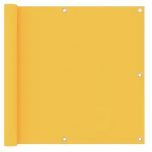 vidaXL Écran de balcon Jaune 90x600 cm Tissu Oxford