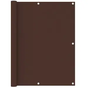 vidaXL Écran de balcon Marron 120x300 cm Tissu Oxford pas cher
