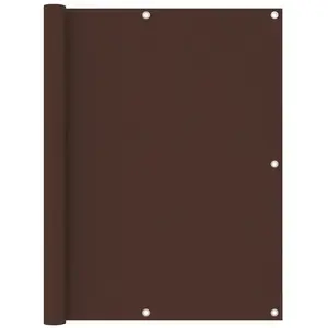 vidaXL Écran de balcon Marron 120x400 cm Tissu Oxford pas cher