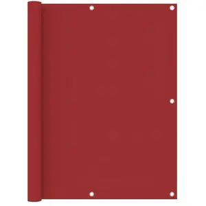 vidaXL Écran de balcon Rouge 120x400 cm Tissu Oxford