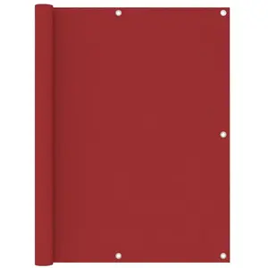 vidaXL Écran de balcon Rouge 120x500 cm Tissu Oxford pas cher