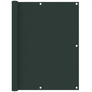 vidaXL Écran de balcon Vert foncé 120x400 cm Tissu Oxford pas cher