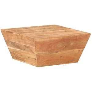 vidaXL Table basse en forme de V 66x66x30 cm Bois d'acacia massif pas cher