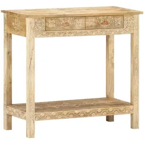 Comparateur de prix : vidaXL Table console 80x35x74 cm Bois de manguier massif