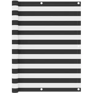 vidaXL Écran de balcon Anthracite et blanc 120x300 cm Tissu Oxford