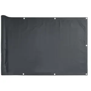 vidaXL Écran de balcon Anthracite 120x600 cm Tissu Oxford pas cher