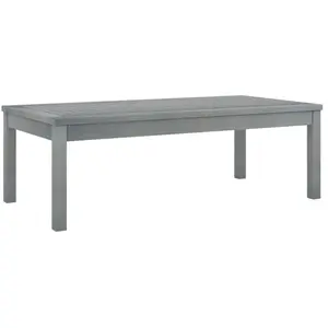 vidaXL Table basse 100x50x33 cm Gris Bois d'acacia solide pas cher