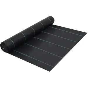Comparateur de prix : vidaXL Toile de paillage Noir 2x25 m PP