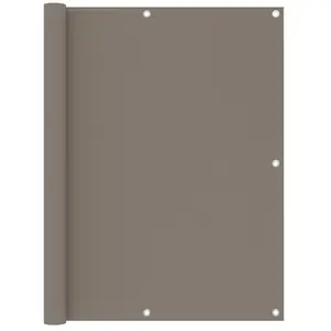 vidaXL Écran de balcon Taupe 120x300 cm Tissu Oxford