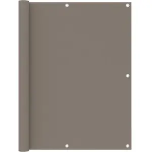 vidaXL Écran de balcon Taupe 120x500 cm Tissu Oxford