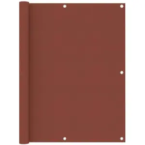 vidaXL Écran de balcon Terre cuite 120x400 cm Tissu Oxford pas cher