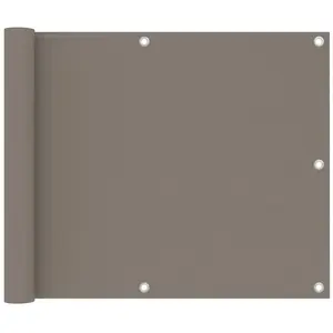 vidaXL Écran de balcon Taupe 75x400 cm Tissu Oxford