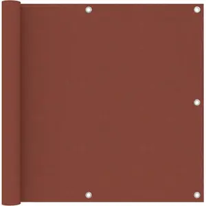 vidaXL Écran de balcon Terre cuite 90x300 cm Tissu Oxford