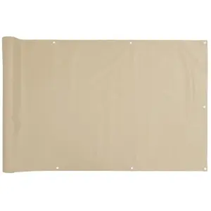 vidaXL Écran de balcon Beige 90x500 cm Tissu Oxford pas cher