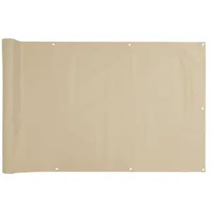Comparateur de prix : vidaXL Écran de balcon Beige 75x500 cm Tissu Oxford