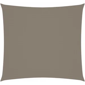 vidaXL Voile de parasol tissu oxford carré 6x6 m taupe pas cher