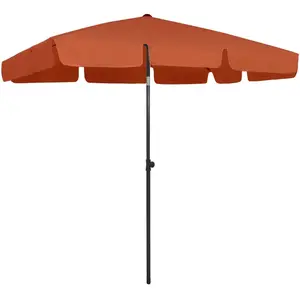 Comparateur de prix : vidaXL Parasol de plage terre cuite 200x125 cm