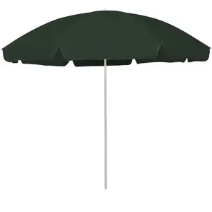 vidaXL Parasol de plage vert 300 cm pas cher