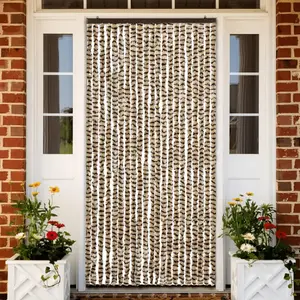 Comparateur de prix : vidaXL Moustiquaire Beige et marron 90x220 cm Chenille
