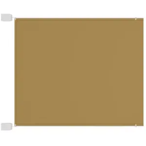 vidaXL Auvent vertical Beige 60x1200 cm Tissu oxford pas cher