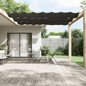 vidaXL Auvent vertical Anthracite 100x1200 cm Tissu oxford pas cher